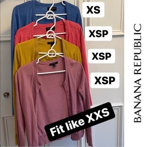 LOT of BR Crew Neck Cardigans XS (fit like XXS)